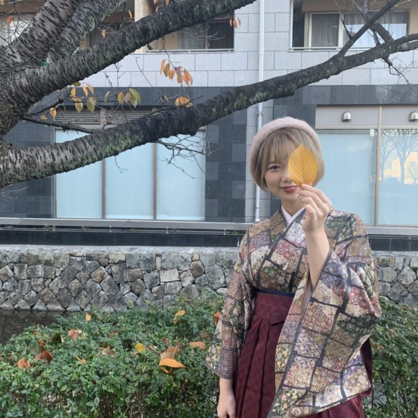 アンティーク着物で街歩き袴レンタル