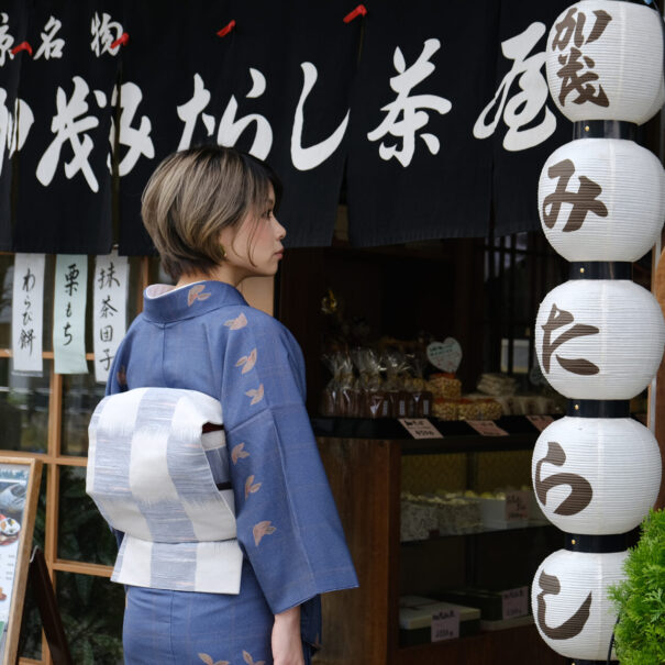 加茂みたらし団子へ着物でお出掛け